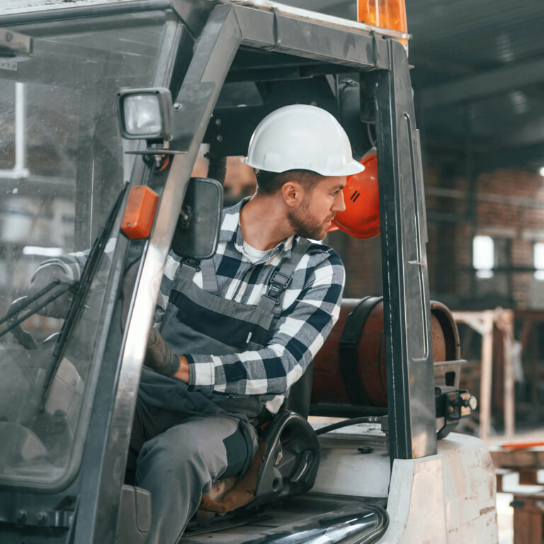driving a counterbalance forklift